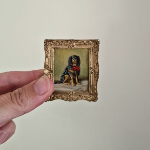 A Black and Tan Charles Spaniel